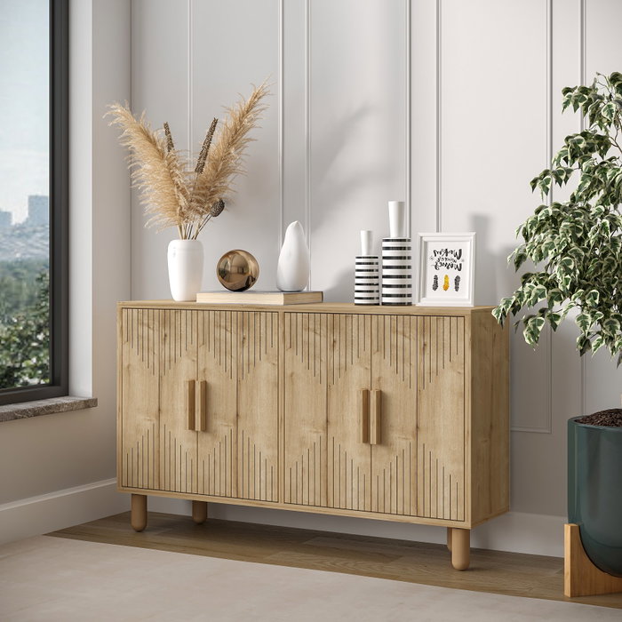 Hanah Home Consola Roger - Saphire Oak Hanah Home Consola Roger - Saphire Oak